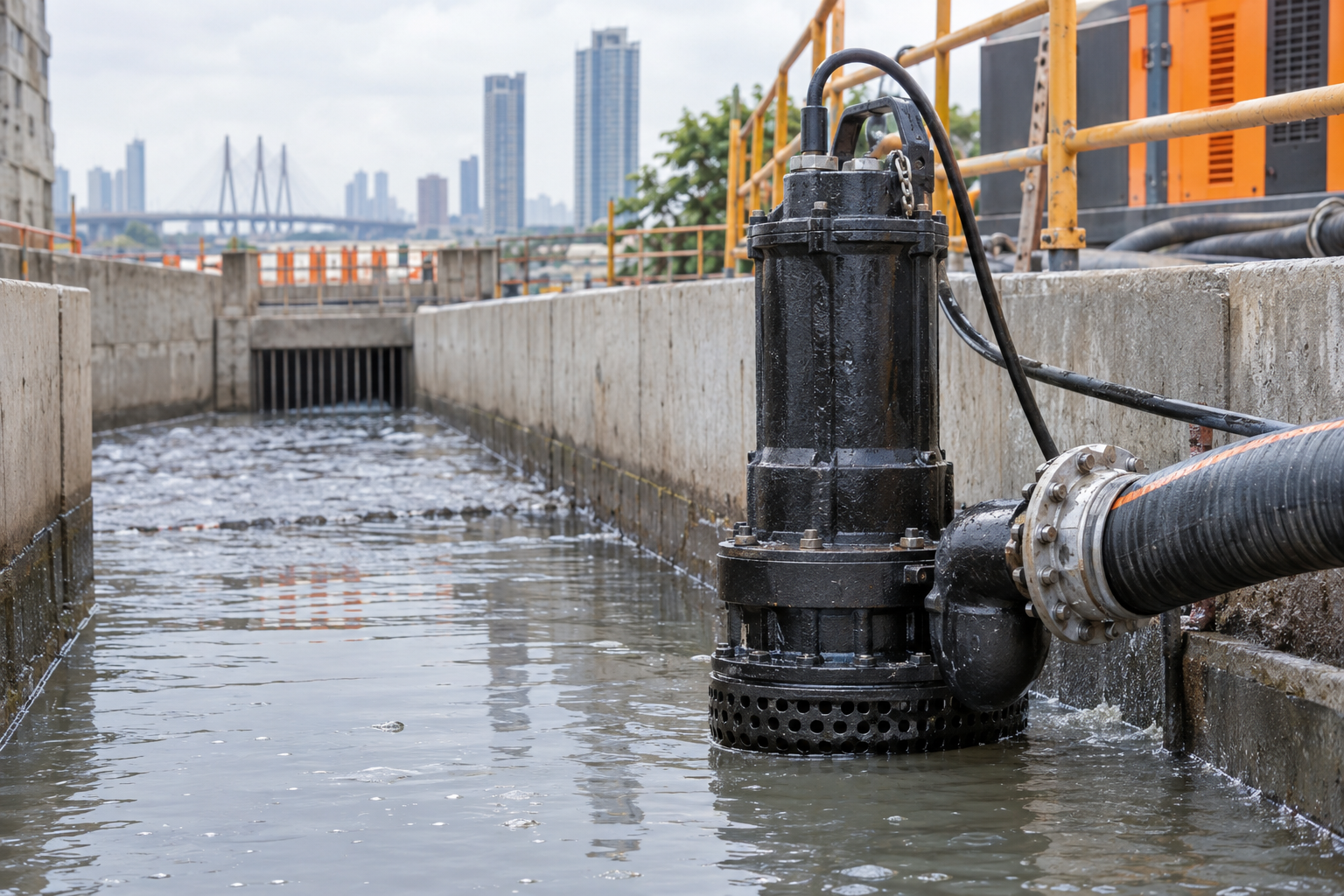 Sewage Submersible Dewatering Pump on Hire in Mumbai